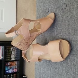 Tan Wedge Heels